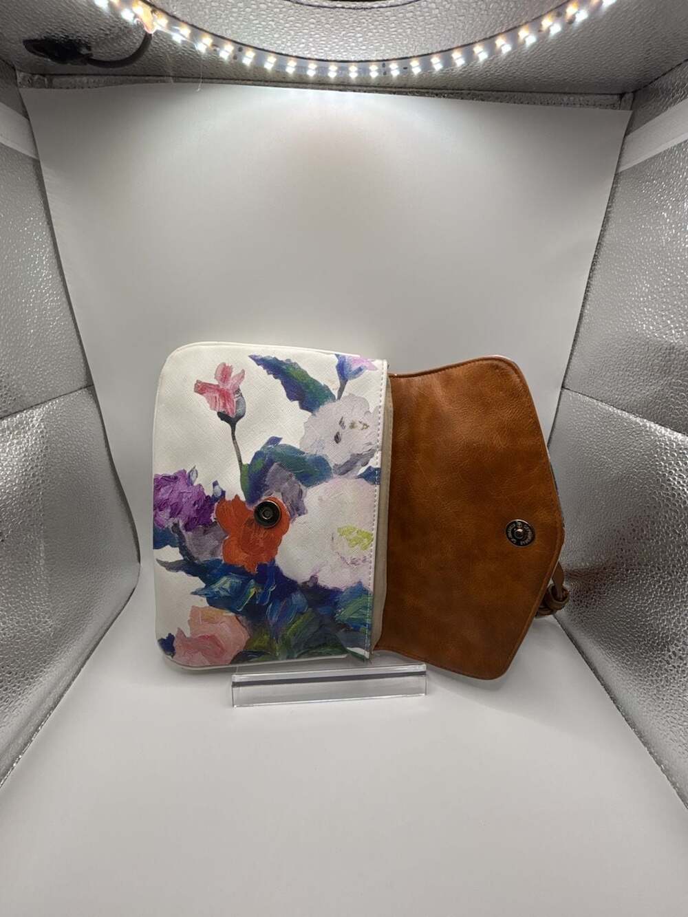 Antik Kraft Floral Print Crossbody Bag - Picture 3 of 6